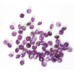 พลอยอเมทิสต์ธรรมชาติ3ชิ้นขนาด4มม. ด้านหน้า17.5ซม. ตัดมาก iroc อัญมณีหลวม $ เรา10ชิ้น - Product Image 5