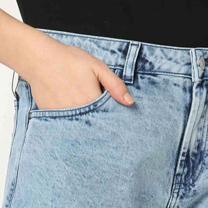 Pantalones cortos de mezclilla de secado rápido transpirables de alta moda para mujeres Estilo callejero hecho en Pakistán OEM Suministro saludable New Look Artículo en línea - Product Image 5