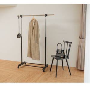 Wholesale Extendable Metal Single Garment <b>Rack</b> for Home Shop Space-Saving Household Storage Furniture for Wardrobe Clothing - Product Image 2