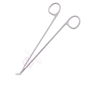 Tijeras Vasculares DeBakey de 180 mm con Hoja Angulada, Acero Inoxidable Afilado, Instrumento Quirúrgico Manual para Uso en Cirugía General - Product Image 3