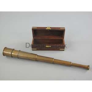 Telescopio antiguo personalizado, tamaño ajustable, telescopio de latón, accesorios de regalo, telescopio náutico de lujo con caja personalizable - Product Image 4