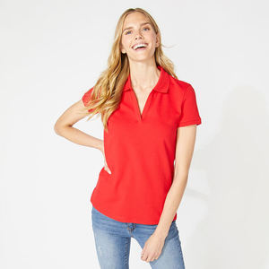 100% algodón logo Unisex cuello 100% algodón diseño alta calidad liso hombres Golf solapa Polo camisa para deportes mujeres - Product Image 1