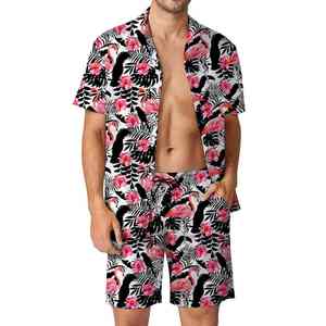 3D Digital Print Summer Beach Suit <b>Hawaiian</b> <b>Shirt</b> Casual Loose and Handsome Wearing Flower <b>Shirt</b> and Short Set <b>Men</b> - Product Image 3