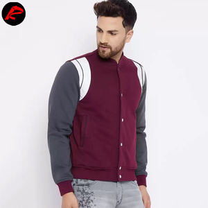 Blouson universitaire long en 100 % laine pour homme, personnalisé OEM, tendance, col montant, coupe-vent, respirant, motif enduit – Vente en gros - Product Image 4