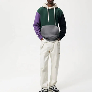 Pull à capuche thermique pour hommes 100% coton éponge française broderie de logo personnalisé confortable taille régulière Long hiver vente en gros - Product Image 4