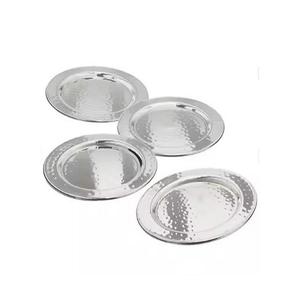 Wholesaler Metal Round <b>Silver</b> Drink Serving <b>Coaster</b> for Home and Hotel Table Top Tea and Coffee Serving <b>Coasters</b> - Product Image 3