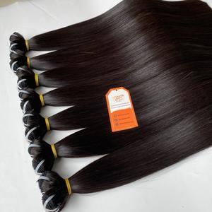 Prix usine 100% faisceaux de cheveux humains non transformés paquets de cheveux raides trame Extensions de cheveux vietnamiens prêts à expédier - Product Image 1