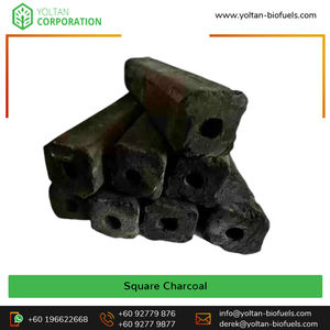 Charbon de bois de barbecue carré de sciure de bois dur mixte tropical 100% du fournisseur de confiance 38X38mm avec logo personnalisé pour barbecue - Product Image 2
