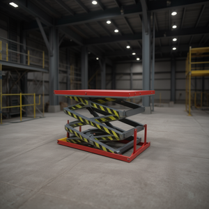 Plateforme élévatrice à triple ciseaux électrique 1700 x 1000, capacité 2000 kg, pour opérations en altitude - Product Image 3