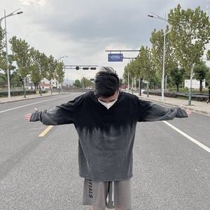 เสื้อยืดนินจาผ้าฝ้ายลายว่างเปล่าสำหรับผู้ชายเสื้อยืดซักแบบวินเทจ280gsm น้ำหนักมากออกแบบได้ตามต้องการ - Product Image 3