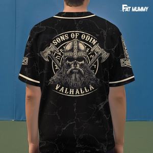 Camiseta de Béisbol Personalizada de Talla Grande para Amantes de Películas de Dibujos Animados, Impresión por Transferencia de Calor, 100% Poliéster Antibacteriano - Product Image 3