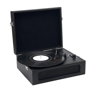 Tourne-disque portable sans fil USB au design rétro moderne, style valise, pour vinyles - Product Image 3