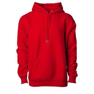 Pull à capuche d'hiver décontracté 100% coton pour hommes, poids lourd, design ajusté, imprimé sur mesure, col à capuche uni à motif solide - Product Image 1