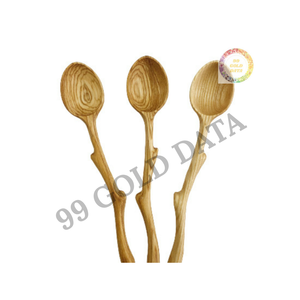 Cuchara de madera Premium para uso en cocina Mango fuerte y cómodo Adecuado para todo tipo de utensilios de cocina - Product Image 3