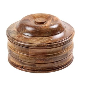 Cazuela de madera de mango de diseño elegante, vajilla de lujo hecha a mano y apta para alimentos de alta calidad disponible al mejor precio - Product Image 3