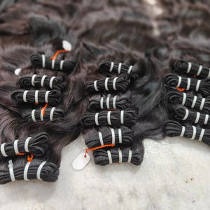 เครื่องทำผมดิบแนว100% สำหรับต่อผมมนุษย์ทอสองชั้นโรงงานอินเดียใต้ - Product Image 1