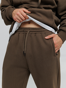 Survêtement de sport en velours pour homme, dégradé, cool, logo personnalisé, sweat à capuche zippé, respirant, sweat-shirt d'entraînement, hiver - Product Image 2