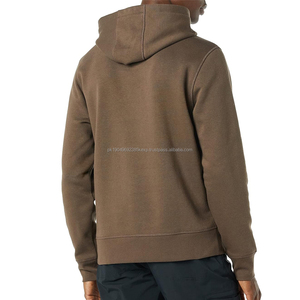 Sweat à capuche slim fit Hip Hop Streetwear pour homme, 100% coton, divers coloris, sweat à capuche uni, molleton lourd, motif imprimé - Product Image 2