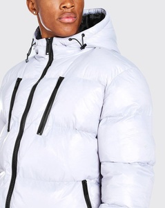 Chaqueta acolchada para mujer de otoño e invierno, Parkas, Chaqueta corta de gran tamaño con cuello estándar sólido, abrigo de burbujas a la moda para hombre - Product Image 3