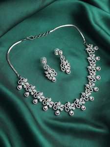 Conjunto de collar de diseño elegante para mujer con acabado Premium ideal para ocasiones nupciales y festivas a los mejores precios - Product Image 4