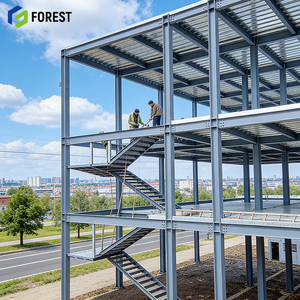 Steel Structure Parking Building Large Span Galvanized Wholesale Vehicle Hub Oem Modular Logistics Facility Commercial - Product Image 1