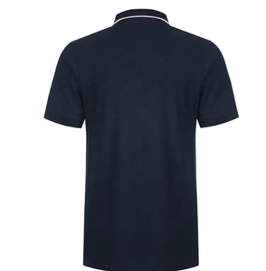 Hot Sale Men's Customizable Short Sleeve for Shirts Solid Golf for T-Shirts Embroidered <b>Logo</b> Breathable Custom Collar Knitted - Product Image 2
