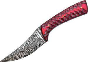 มีดใบตายเหล็กดามัสกัสคุณภาพพรีเมียม งานแฮนด์เมด พร้อมปลอกหนัง รองรับ OEM รับประกัน 3 ปี ระดับอุตสาหกรรม - Product Image 2