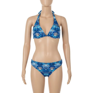 Bikini con estampado de transferencia de calor ecológico, traje de baño de poliéster Spandex, ropa de playa transpirable suave elástica para mujer, Verano - Product Image 5