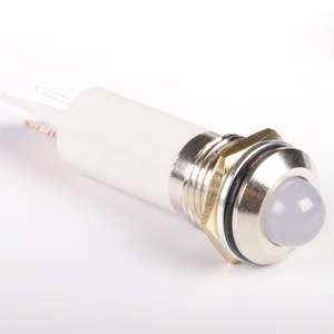 6/8/12/16mm lampada pilota di segnalazione impermeabile 0-220V indicatore luminoso a LED 2 perni - Product Image 5