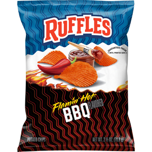 Croustilles de pommes de terre Lay'ss Ruffles 82g Saveur fromage et crème sure Collation décontractée au bureau Nourriture soufflée Croustilles de pommes de terre Lay'ss Ruffles Original - Product Image 5