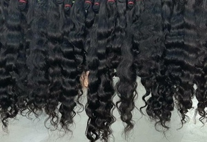 Qualité Remy Natural Wave Loose Wave Bundles de cheveux indiens bruts Super Double Drawn Hair Ends - Product Image 4
