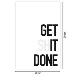 Impresión artística minimalista 'Get Shit Done' - Product Image 1