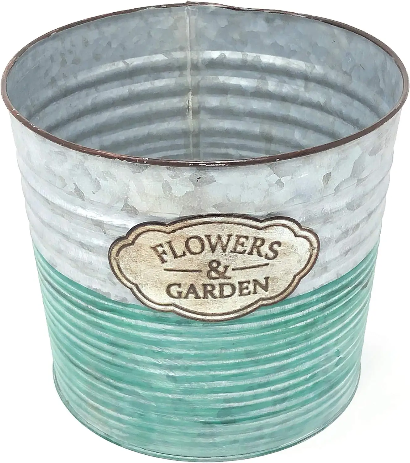 Oval shape Metal Zinc Galvanized Flower Pots Garden Planters Available At wholesale Price