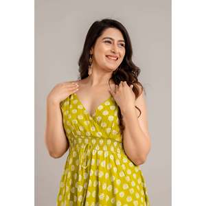 Vestido Maxi Floral Transpirable con Cintura Impero - Estilo Moderno para Ocasiones Diurnas (XS-XXL) - Product Image 6