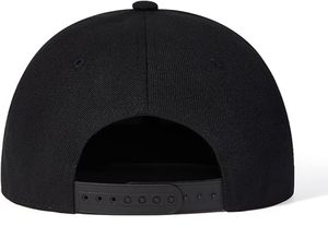 Gorras de malla lisas de 5 paneles de alta calidad personalizadas al por mayor gorras Snapback de ala plana con logotipo de parche sombreros para hombres - Product Image 6