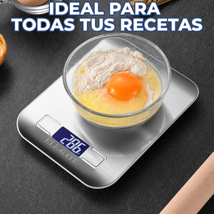 Báscula Digital de Cocina de 1g de Precisión con Capacidad de 10kg, Pantalla LCD de Acero Inoxidable, Funciona con Batería - Product Image 6