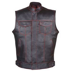 New Hot Stylish New Design <b>Leather</b> Biker Vest Motorcycle Motorbike Vest For <b>Men</b> Hot Sale Good Quality <b>Leather</b> Vest & <b>Waistcoats</b> - Product Image 3