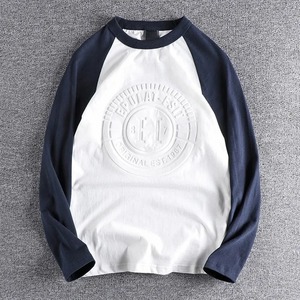Camisetas con Logo en relieve para hombre, camisetas de algodón con estampado personalizado, camiseta en relieve - Product Image 3