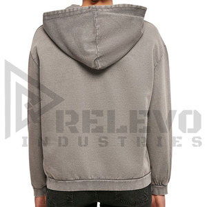 Sudadera con Capucha Extra Grande y Estilo Casual para Hombre, 100% Algodón Felpa, Lavado Ácido, con Servicio OEM - Product Image 3