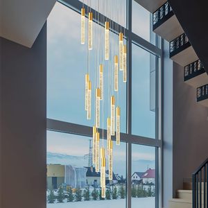 Techos Candelabros Extra Grandes 18 Luces Oro Moderno Cristal Lámparas Regulable Lámpara Colgante - Product Image 2