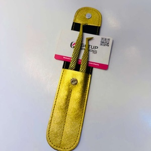 Meilleures pinces à cils anti-magnétiques et anti-statiques GETUP BROSONS IMPEX de 10 mm de longueur, couleur jaune, en acier inoxydable - Product Image 3