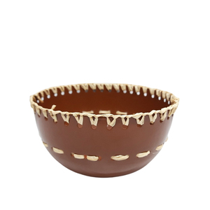 Bol de service rond en bois pour la cuisine et la table le plus vendu Bol à salade décoratif fini brun antique - Product Image 6