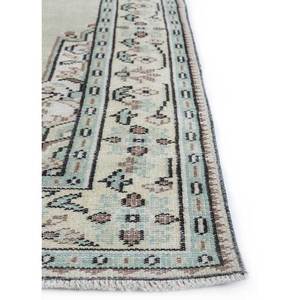 Vintage Grey <b>Black</b> Hand Knotted Wool <b>Rugs</b> New Handmade Wool Carpet for Home for Living Room Hallway Rectangle Medallion Abstract - Product Image 4