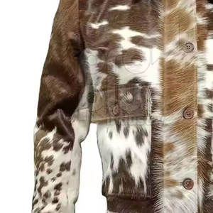 Chaqueta de Cuero Vacuno Casual de Invierno para Hombre, Diseño con Cremallera Frontal, Cuero Genuino Duradero, Ecológico, Transpirable y de Secado Rápido - Product Image 6