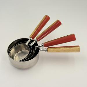 Juego de 4 Tazas y Cucharas Medidoras de Acero Inoxidable, Apilables, Tazas Medidoras para Especias, Cucharas Medidoras para Cocinar, Hornear y Preparar Alimentos - Product Image 4