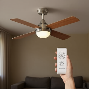 Ventilador de Techo LED de Madera de 110 cm con Luz - Product Image 3