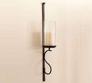 Artistic Metal <b>Wall</b> Candle <b>Sconce</b> For Living Space With Intricate Carved Detailing And Elegant Candle <b>Light</b> - Product Image 4