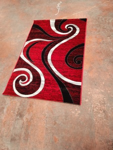 Tapis Adiva en polyester style Turquie Gaziantep, tissé jacquard, à poils longs, rembourré, réversible, lavable, fabriqué à la machine - Product Image 3