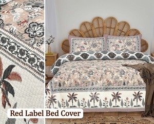 Juego de Funda Nórdica de Algodón Indio de Lujo, Ropa de Cama Moderna con Estampado Floral, con 2 Fundas de Almohada, Tamaño Completo, Lavable, para Uso Doméstico y Hotelero - Product Image 1