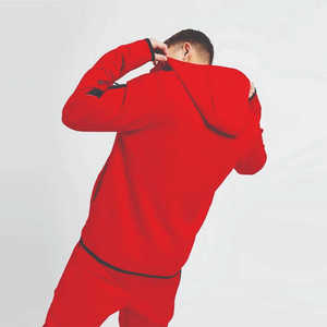 Ensemble de survêtements d'hiver pour hommes, 100 % coton molletonné, personnalisable, réversible, respirant, pour le jogging, fabriqué au Pakistan - Product Image 1